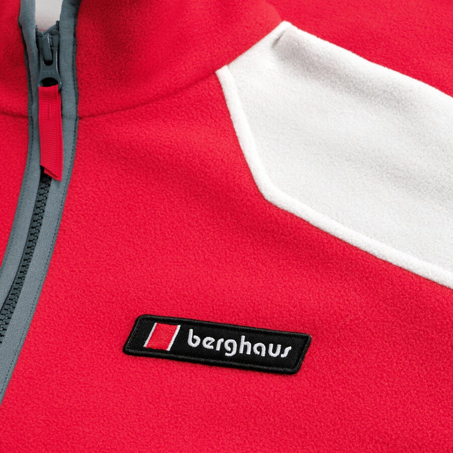 unisex 1997 chaqueta de lana - rojonatural berghaus