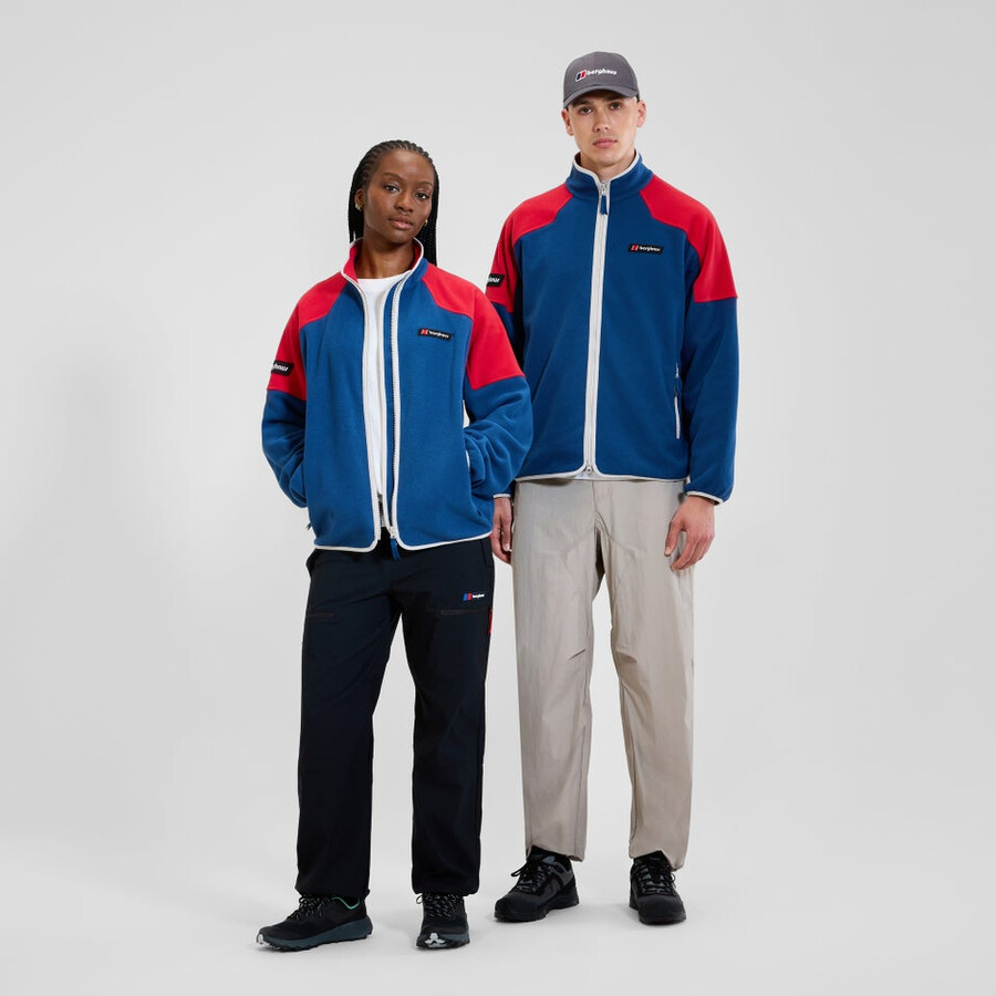 unisex 1997 chaqueta de lana - azulrojo berghaus
