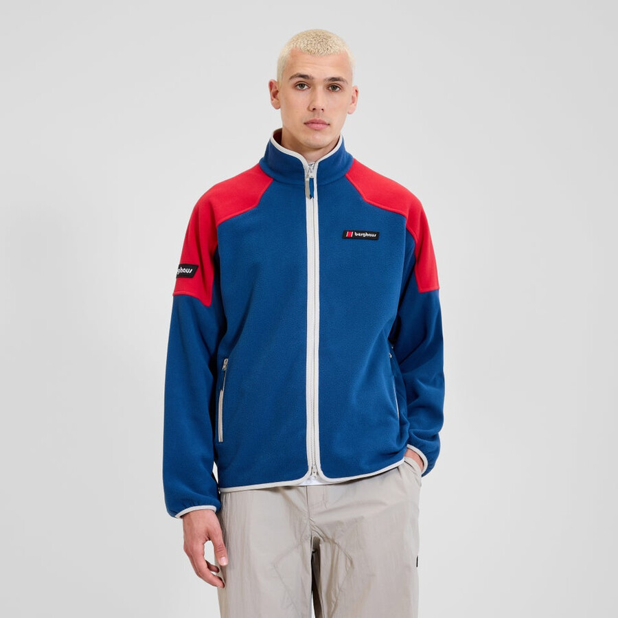 unisex 1997 chaqueta de lana - azulrojo berghaus