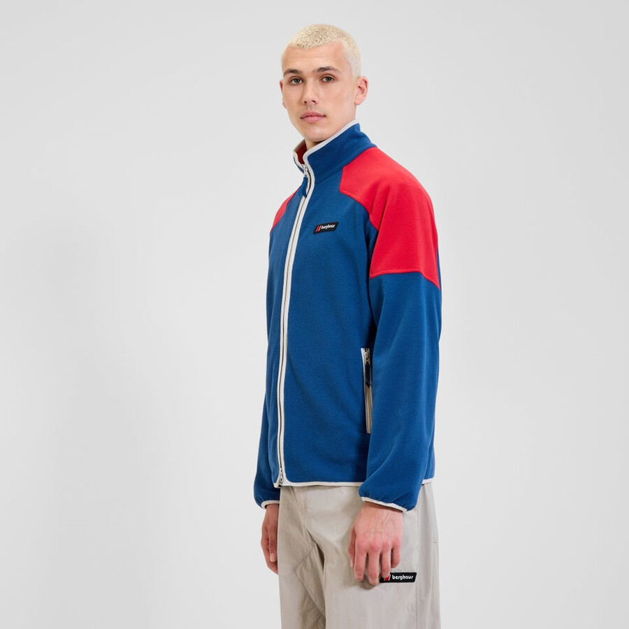 unisex 1997 chaqueta de lana - azulrojo berghaus