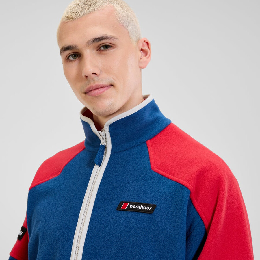 unisex 1997 chaqueta de lana - azulrojo berghaus