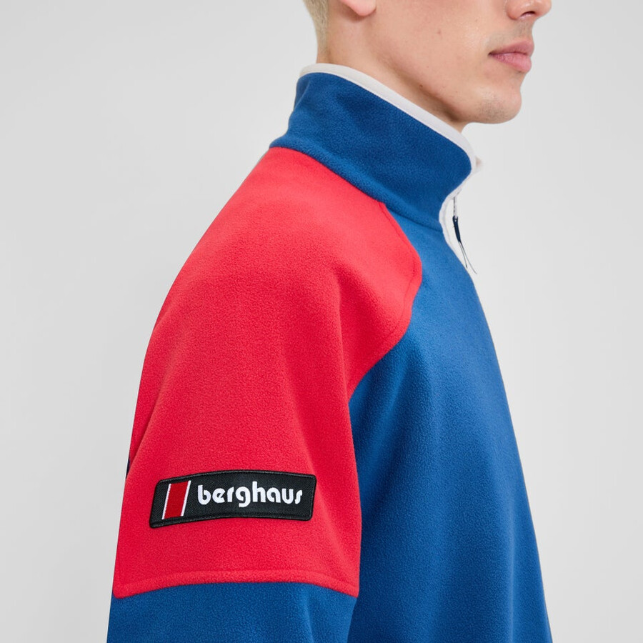 unisex 1997 chaqueta de lana - azulrojo berghaus