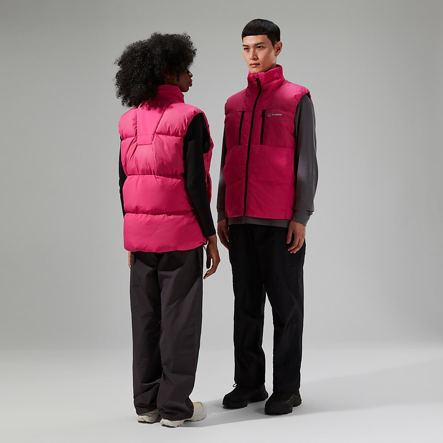 unisex sabber abajo aislados gilet - rosa berghaus