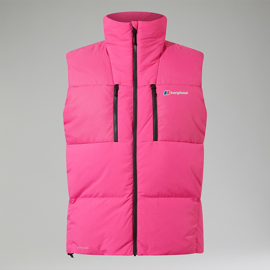 unisex sabber abajo aislados gilet - rosa berghaus