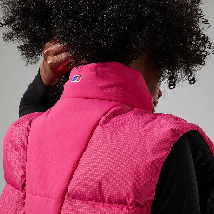 unisex sabber abajo aislados gilet - rosa berghaus