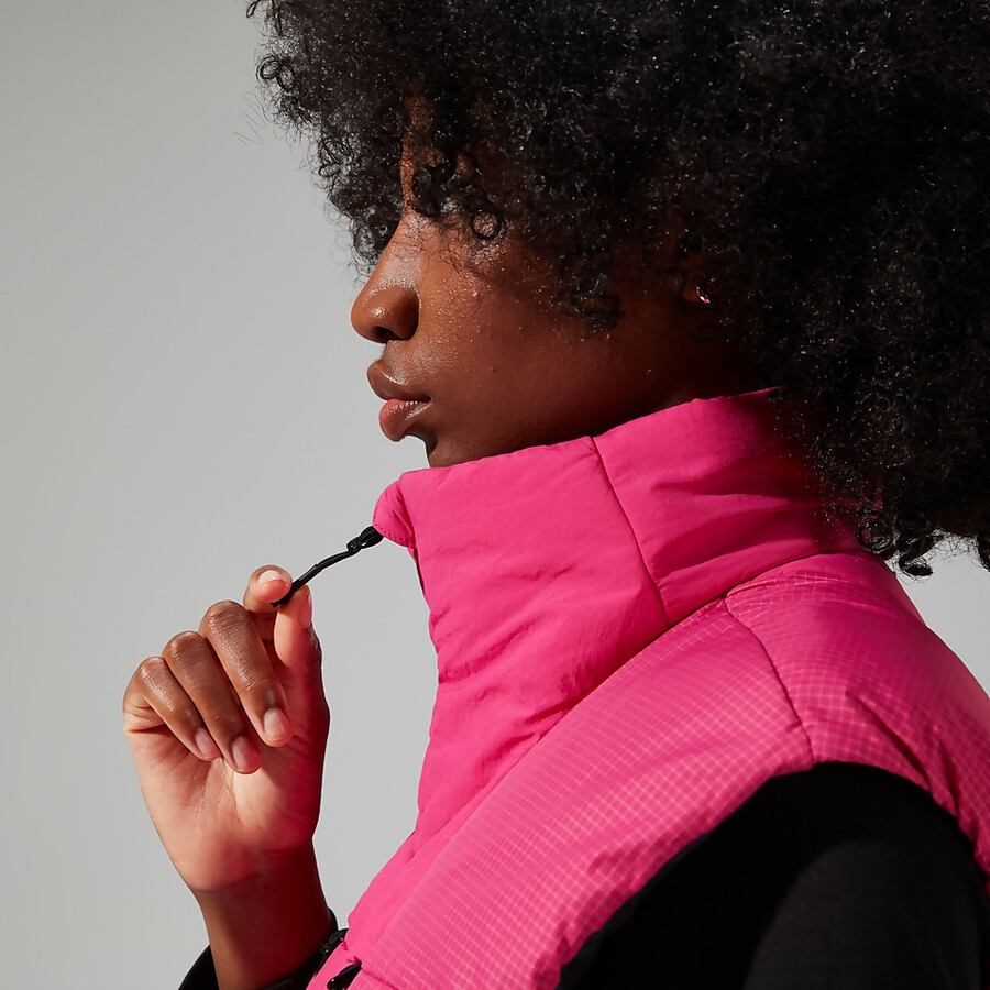 unisex sabber abajo aislados gilet - rosa berghaus