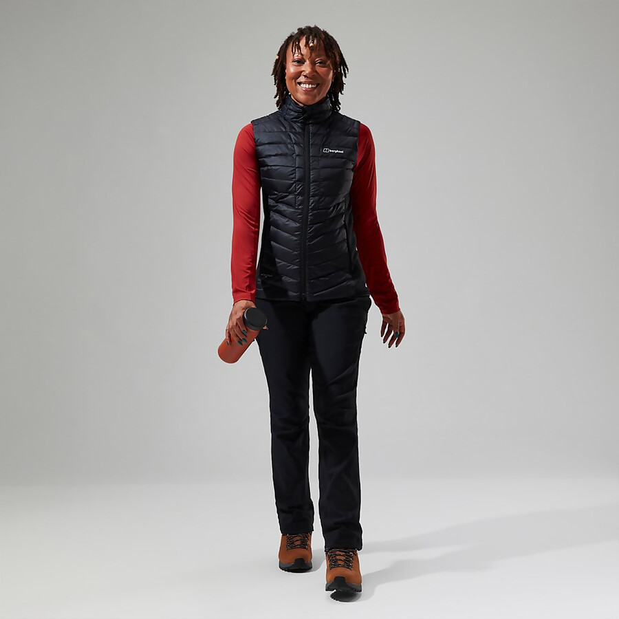 la mujer de tefra 2.0 aislado gilet - negro berghaus