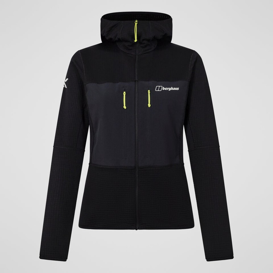 las mujeres del mtn guía con capucha - negro berghaus