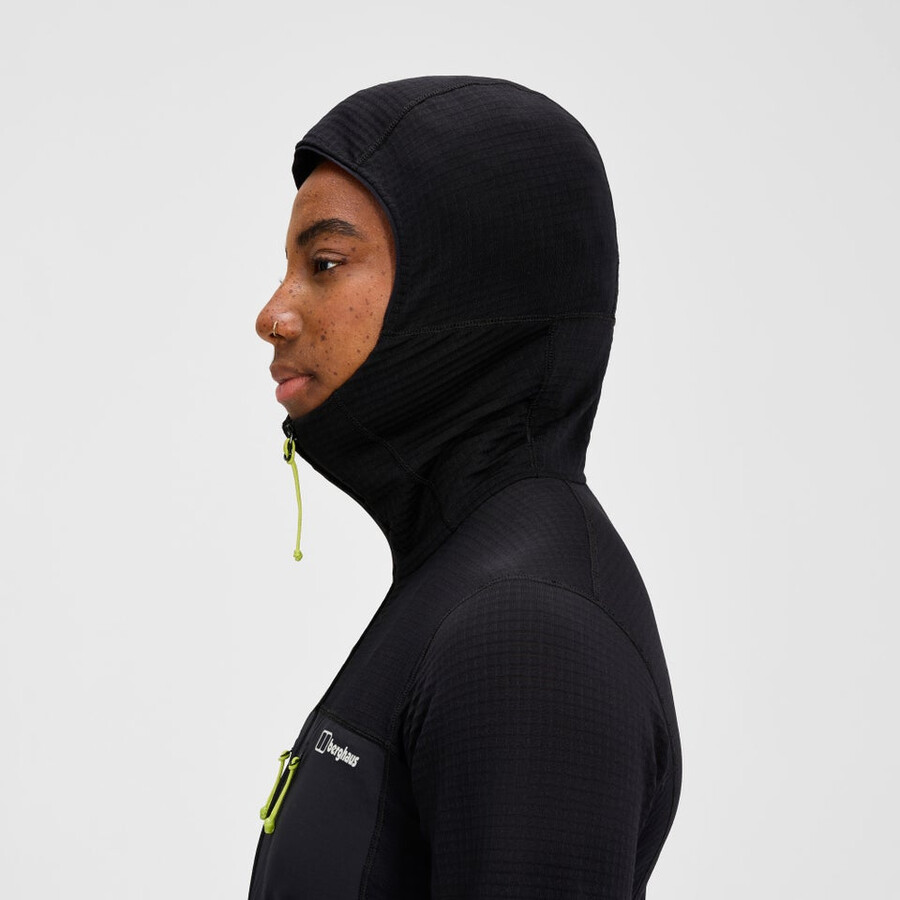 las mujeres del mtn guía con capucha - negro berghaus