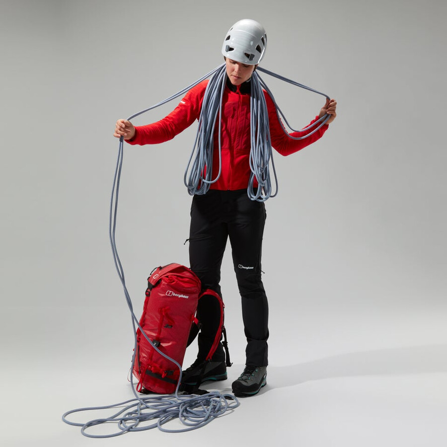 las mujeres del mtn guía mw con capucha - rojo berghaus