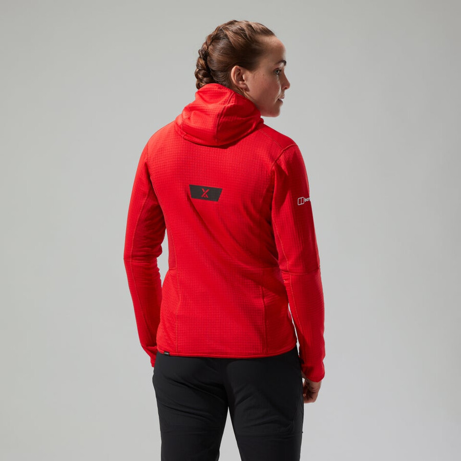 las mujeres del mtn guía mw con capucha - rojo berghaus