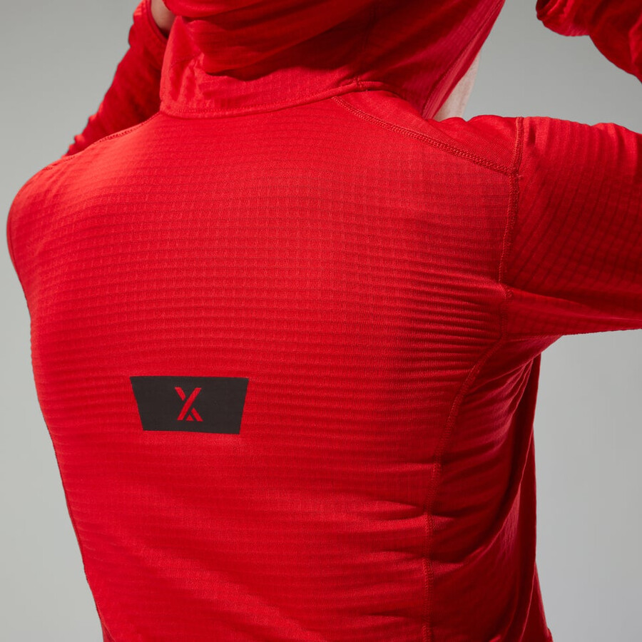 las mujeres del mtn guía mw con capucha - rojo berghaus