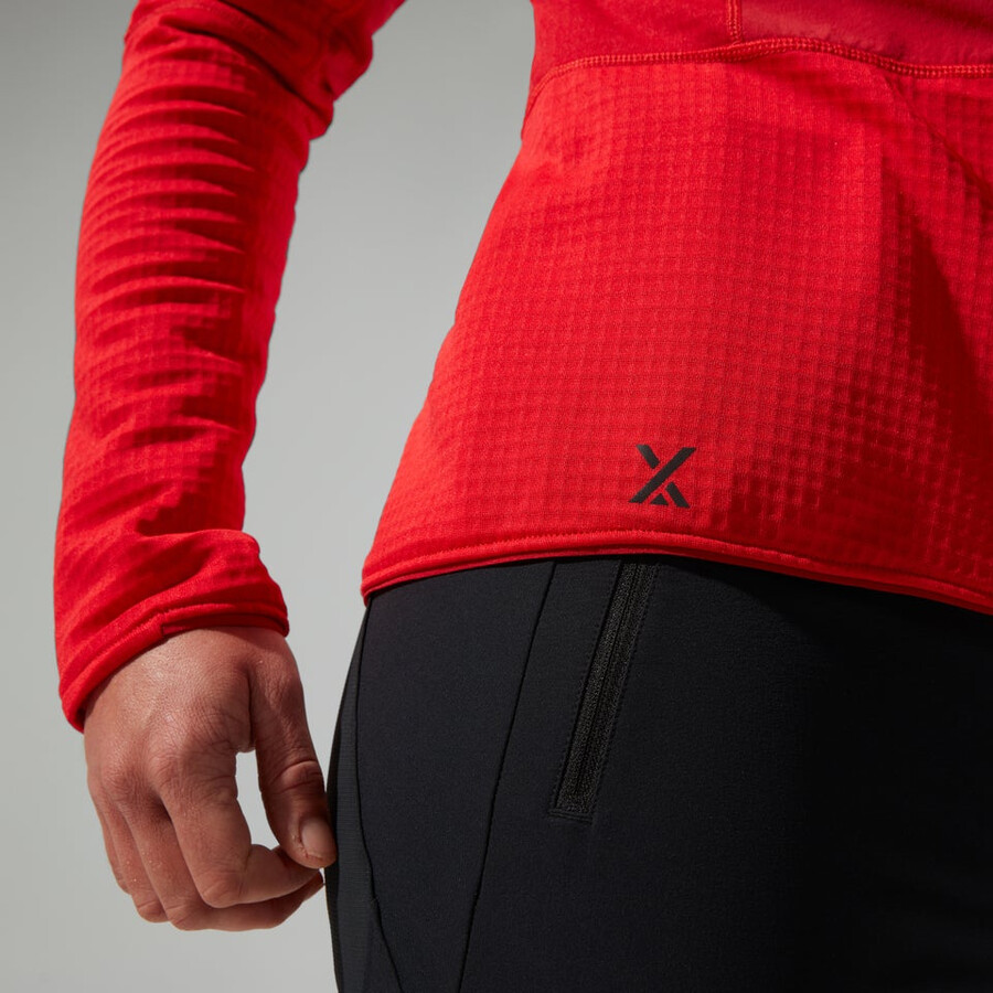 las mujeres del mtn guía mw con capucha - rojo berghaus