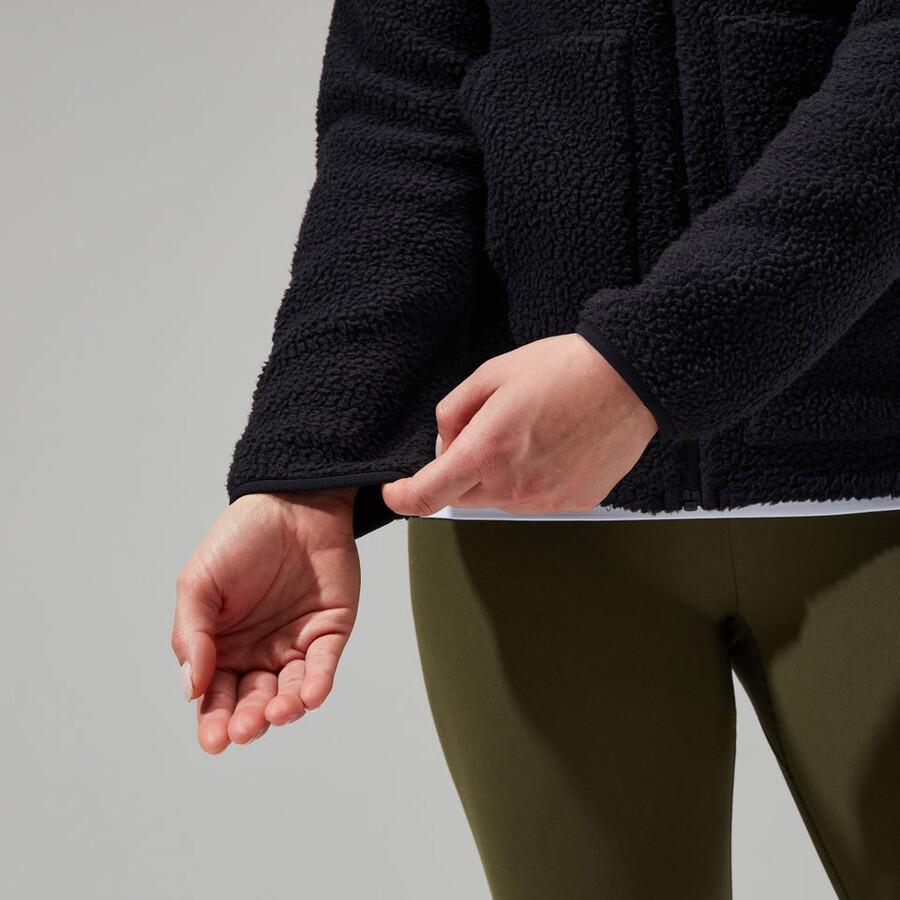 la mujer darria fz chaqueta con capucha - negro berghaus