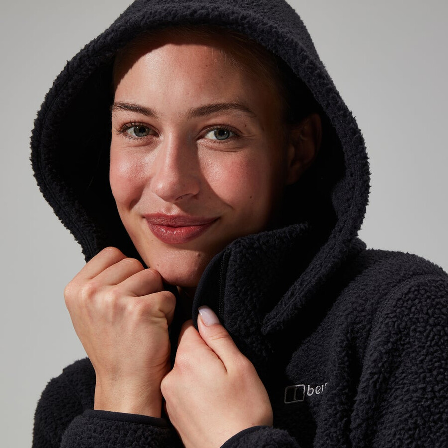 la mujer darria fz chaqueta con capucha - negro berghaus
