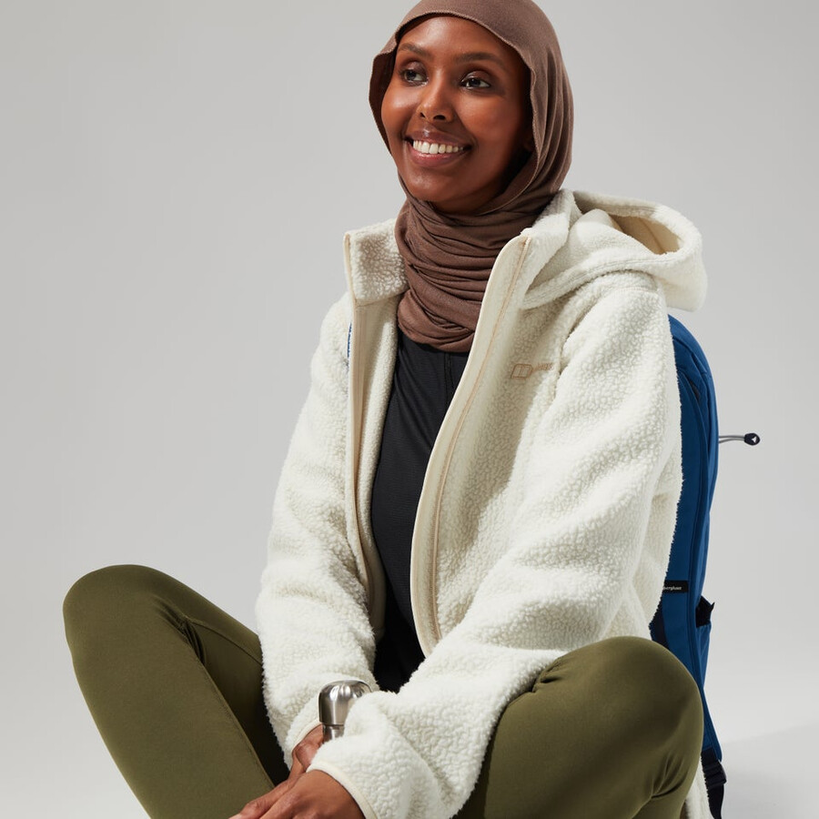 la mujer darria fz chaqueta con capucha - natural berghaus