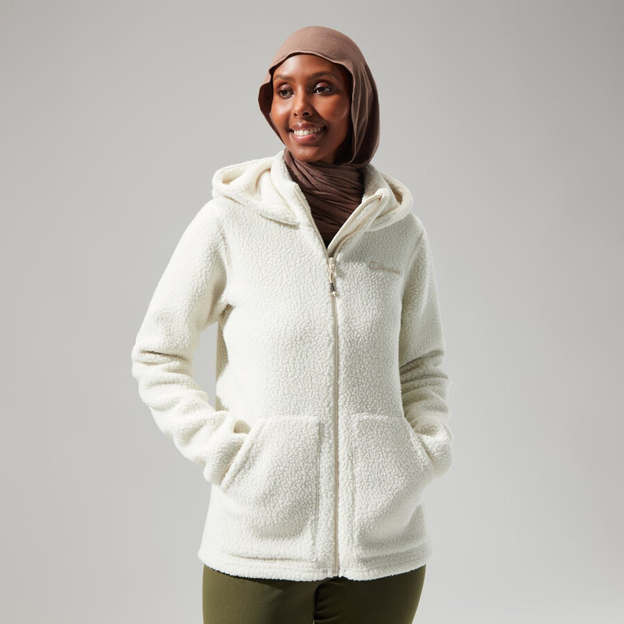 la mujer darria fz chaqueta con capucha - natural berghaus