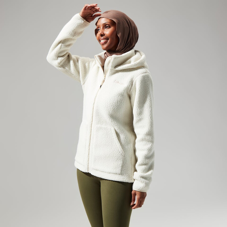la mujer darria fz chaqueta con capucha - natural berghaus