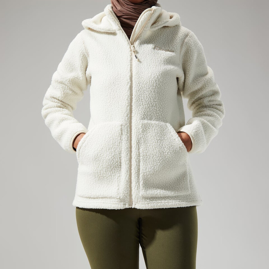 la mujer darria fz chaqueta con capucha - natural berghaus