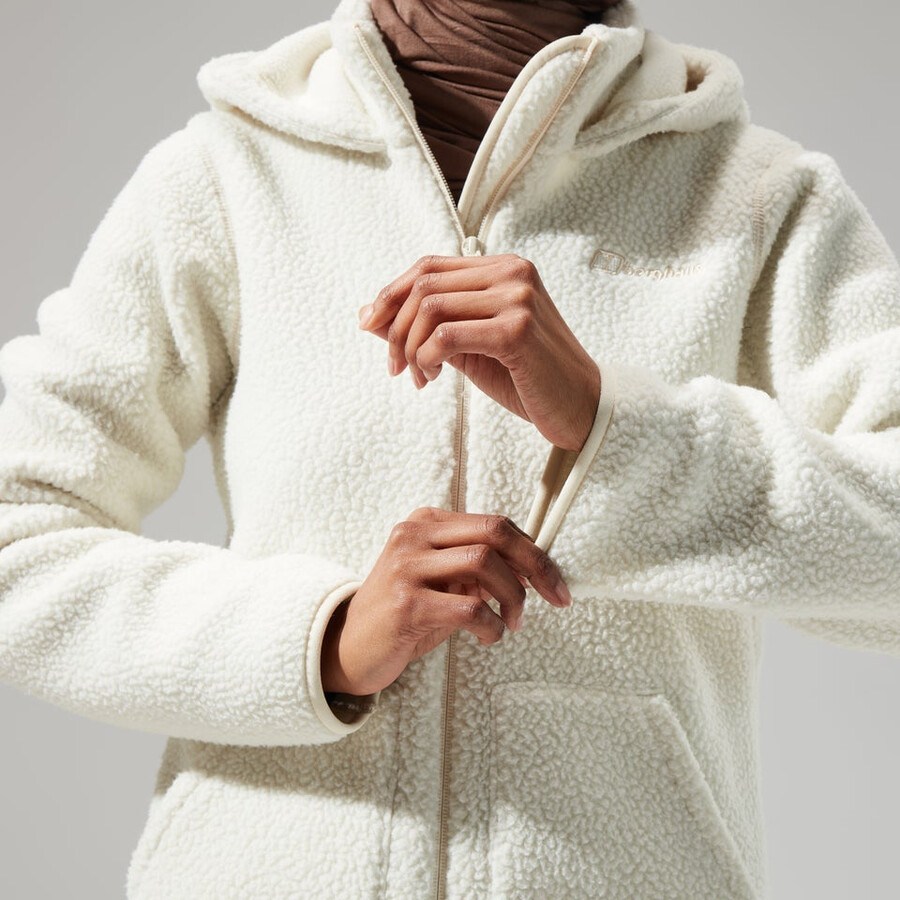 la mujer darria fz chaqueta con capucha - natural berghaus