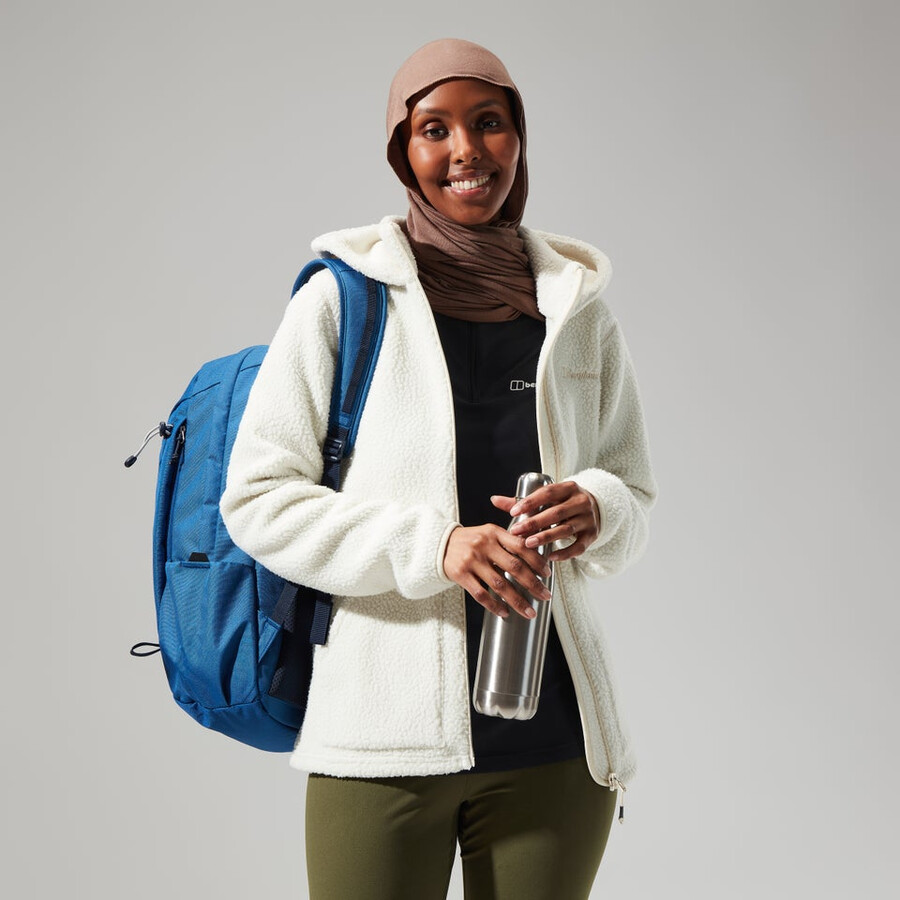 la mujer darria fz chaqueta con capucha - natural berghaus