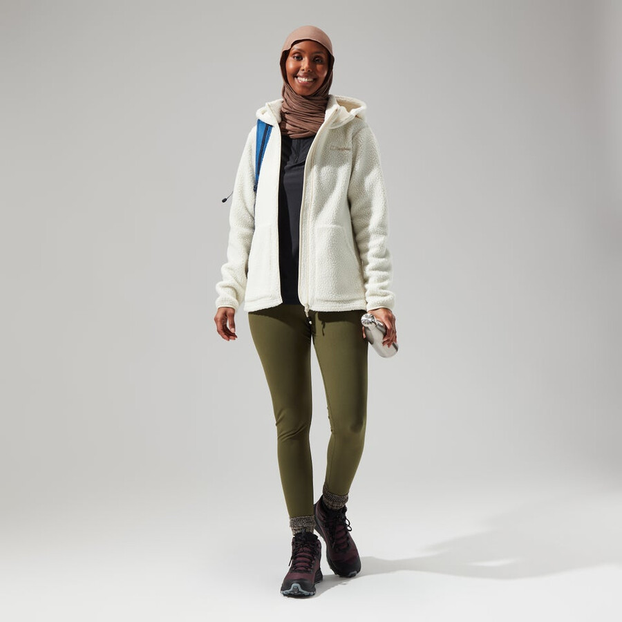 la mujer darria fz chaqueta con capucha - natural berghaus
