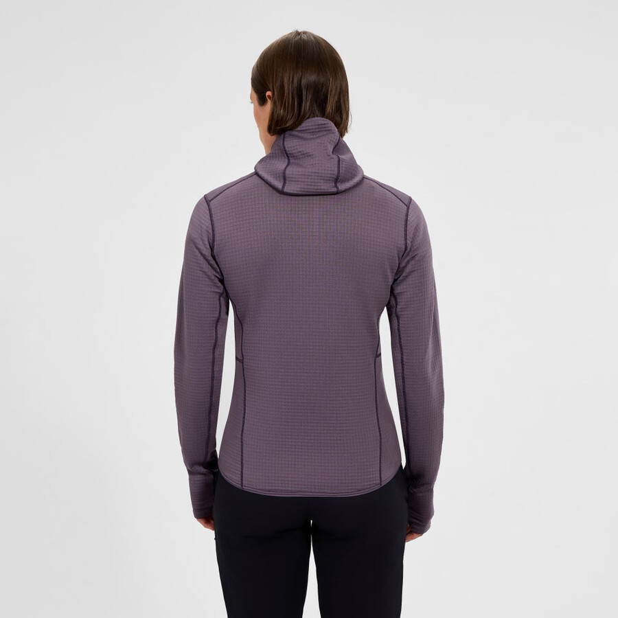 la mujer ridge-excursionista chaqueta con capucha púrpura berghaus