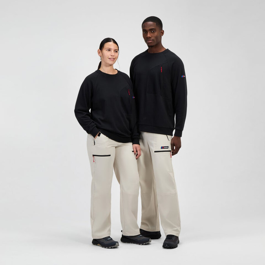 unisex tormenta 25 de la tripulación de suéter negro berghaus
