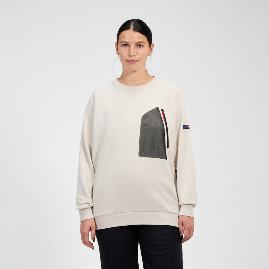 unisex tormenta 25 de la tripulación de suéter gris berghaus