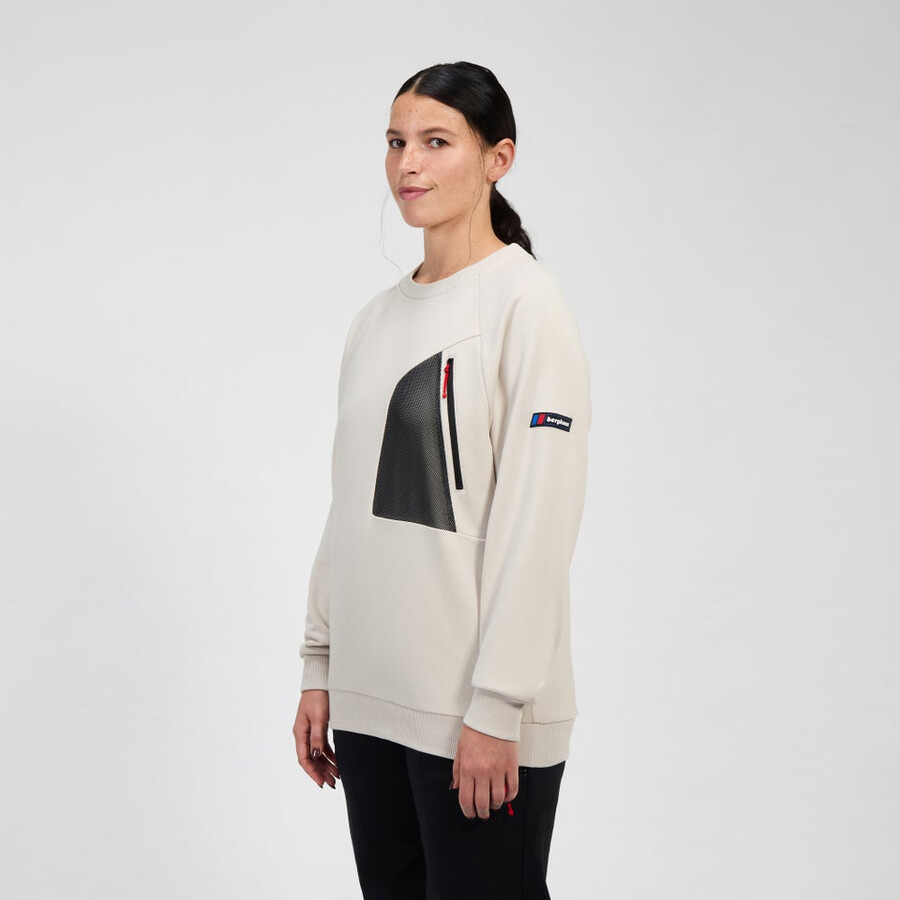 unisex tormenta 25 de la tripulación de suéter gris berghaus