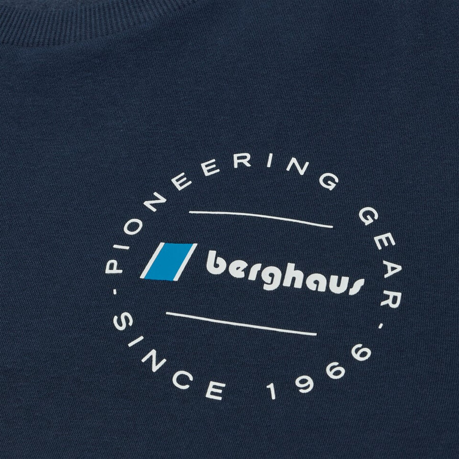 unisex pionero circular logo sudadera - azul berghaus
