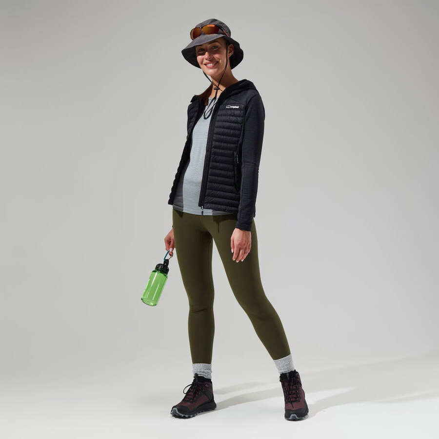 la mujer nula híbrido chaqueta - negro berghaus