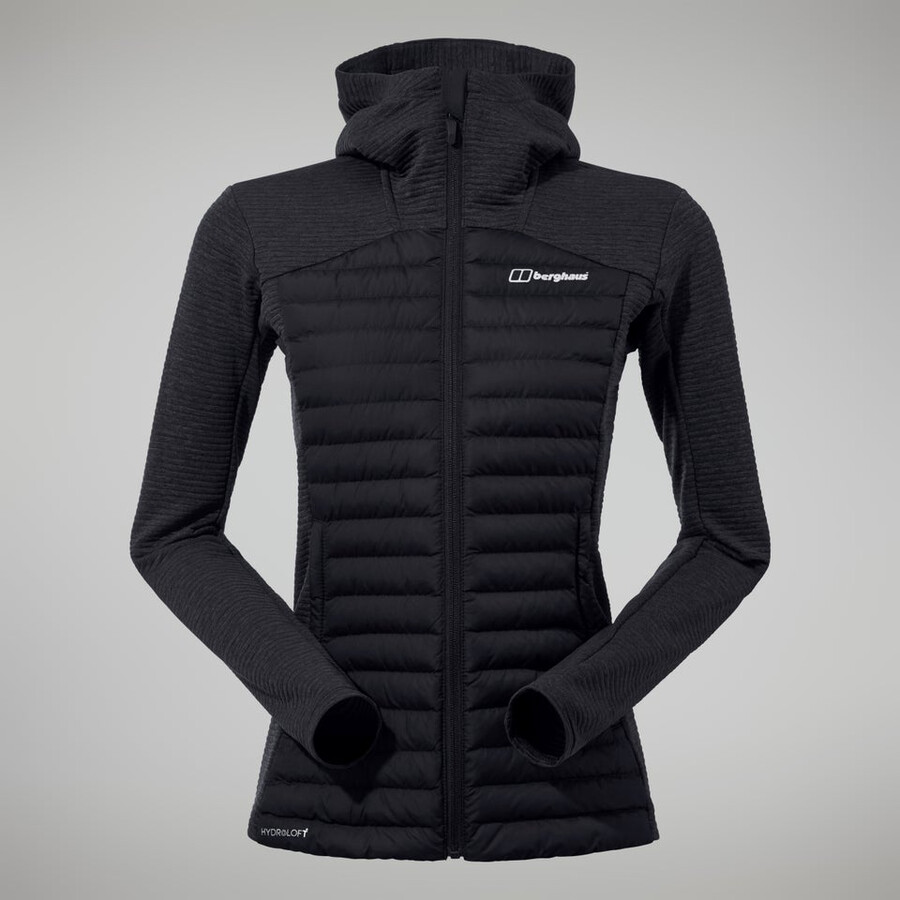 la mujer nula híbrido chaqueta - negro berghaus