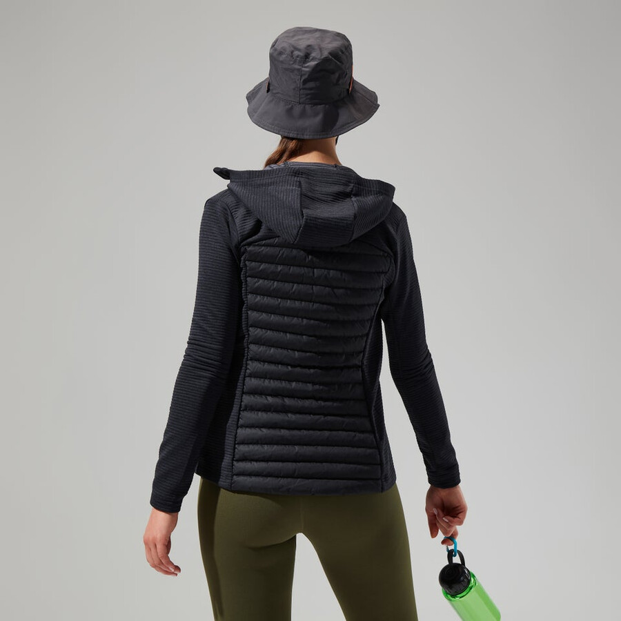 la mujer nula híbrido chaqueta - negro berghaus