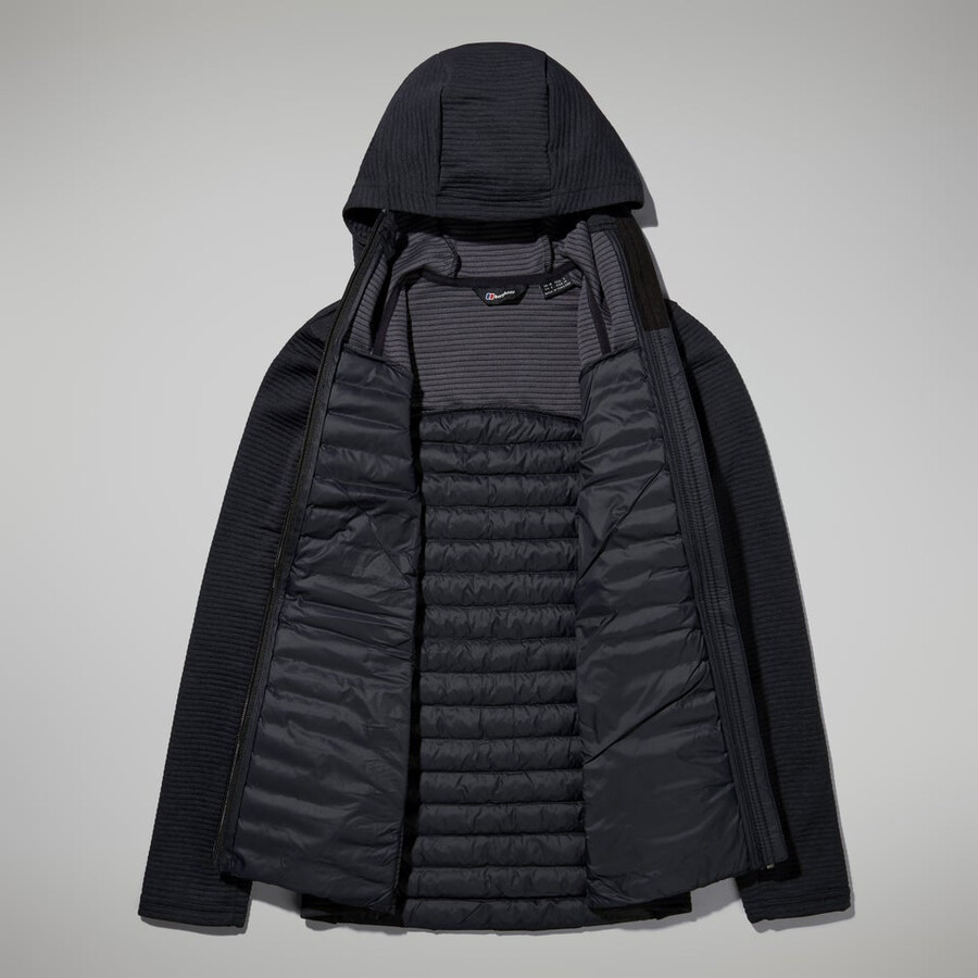 la mujer nula híbrido chaqueta - negro berghaus