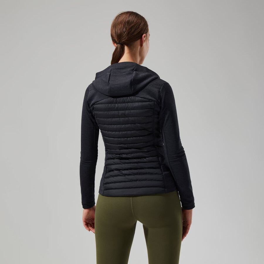 la mujer nula híbrido chaqueta - negro berghaus