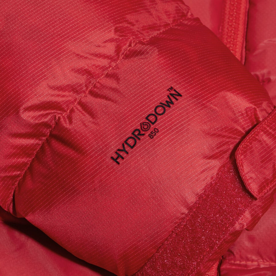 las mujeres del mtn areté ultra abajo con capucha - rojo berghaus