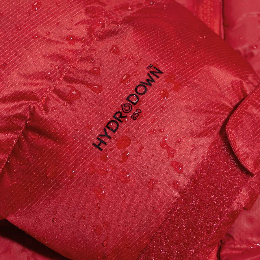 las mujeres del mtn areté ultra abajo con capucha - rojo berghaus