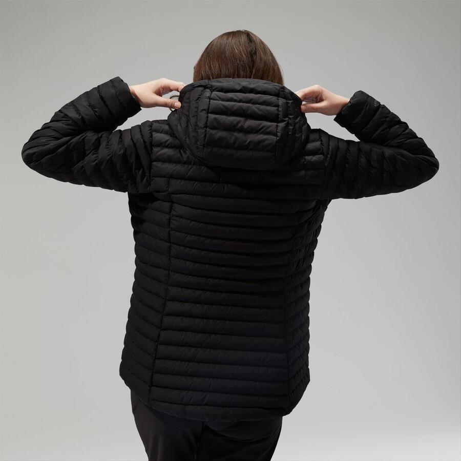 la mujer nula con capucha de la maternidad 2in1 chaqueta - negro berghaus