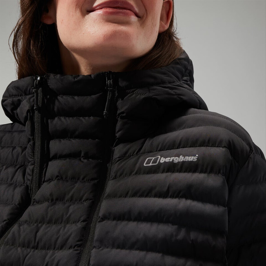 la mujer nula con capucha de la maternidad 2in1 chaqueta - negro berghaus