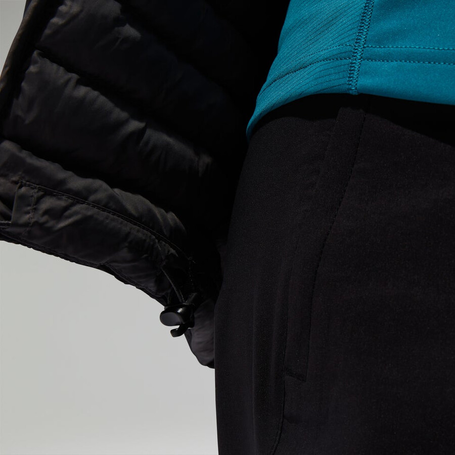 la mujer nula con capucha de la maternidad 2in1 chaqueta - negro berghaus