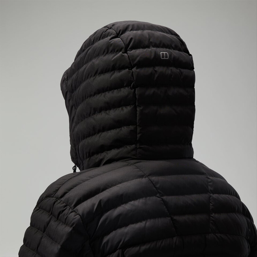 la mujer nula con capucha de la maternidad 2in1 chaqueta - negro berghaus
