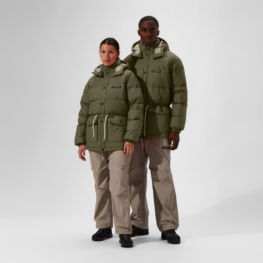 unisex lumley abajo chaqueta - verdegris berghaus