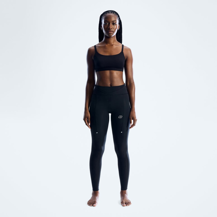 la mujer farren leggings - jet negro berghaus