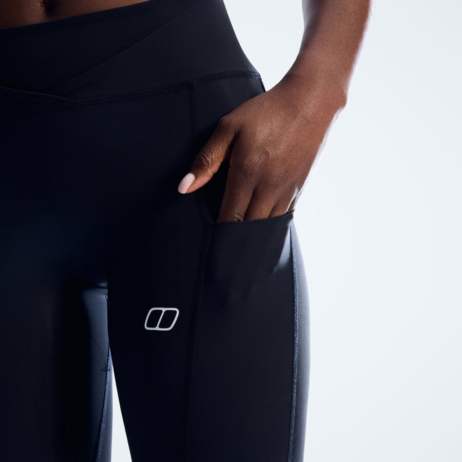 la mujer farren leggings - jet negro berghaus