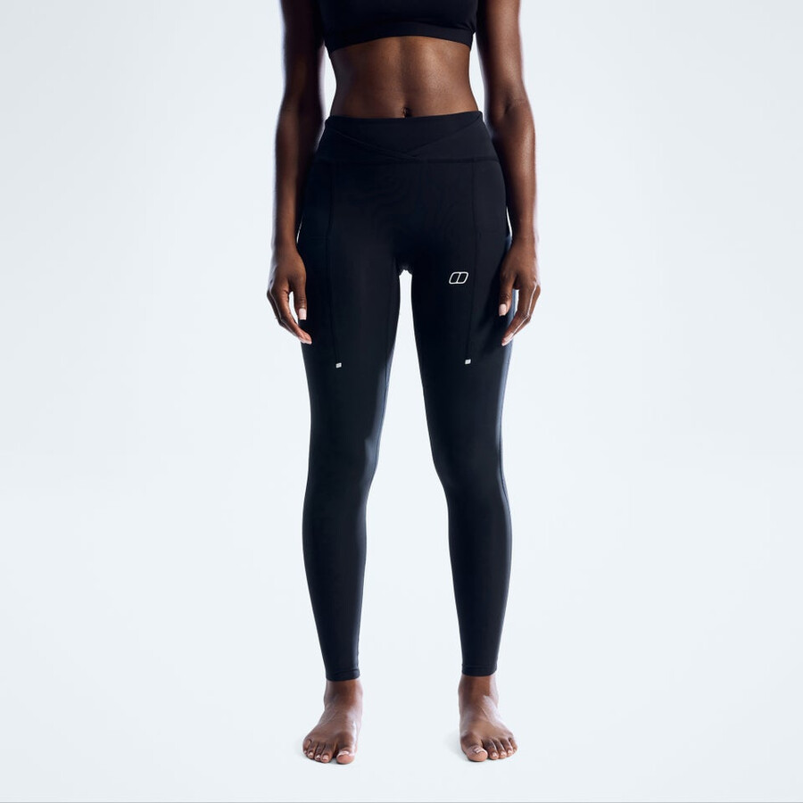 la mujer farren leggings - jet negro berghaus