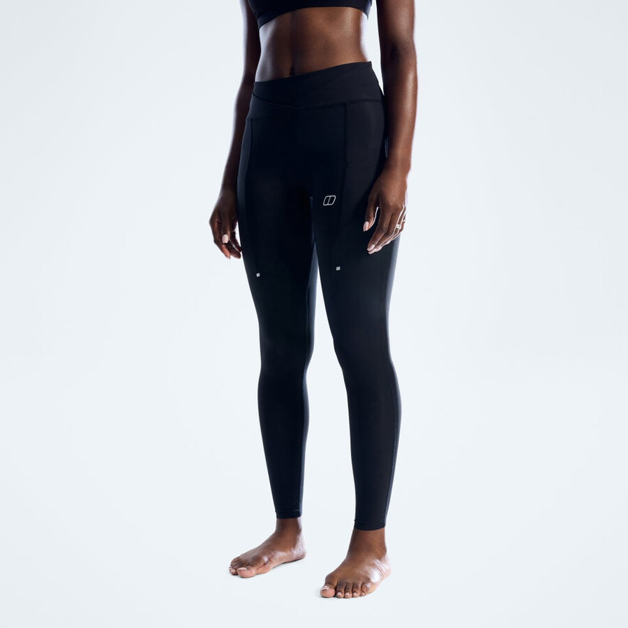 la mujer farren leggings - jet negro berghaus