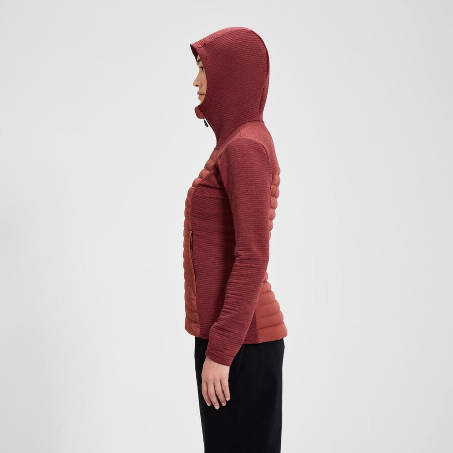 la mujer nula híbrido sintético chaqueta de aislamiento - rojo berghaus