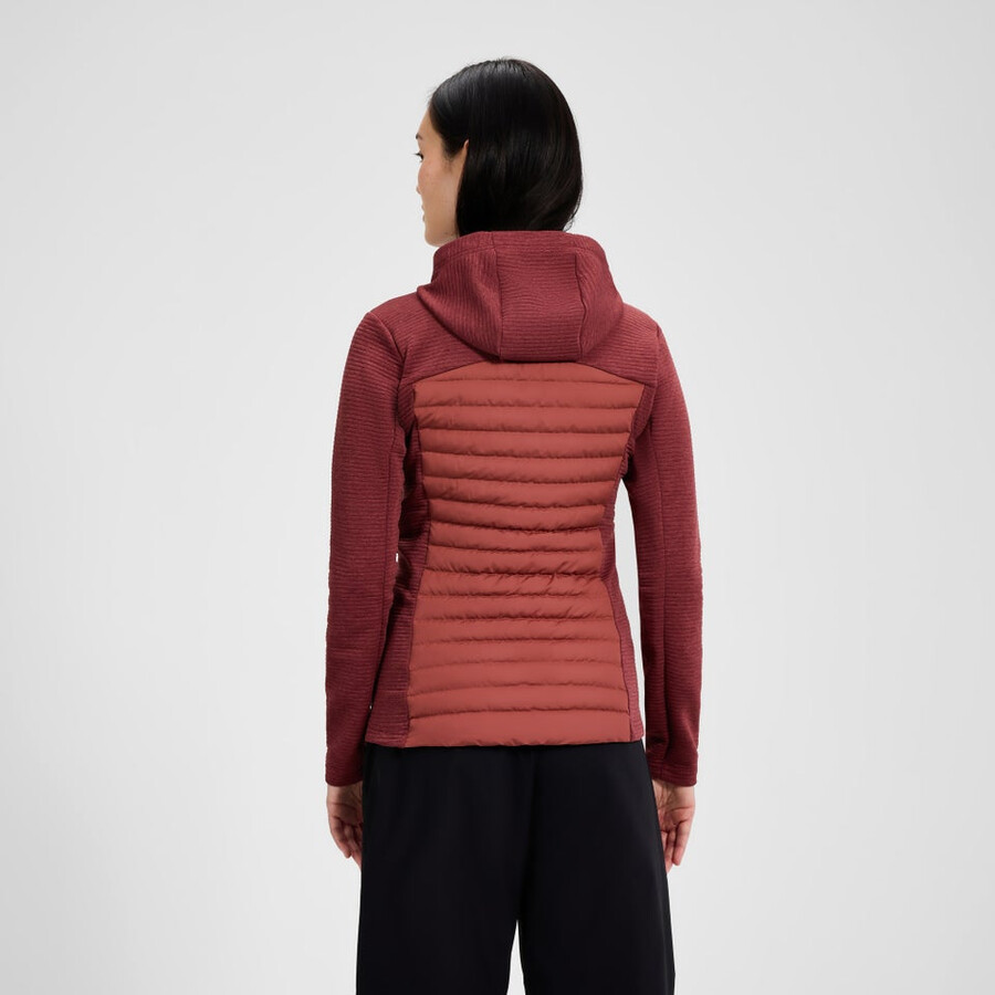 la mujer nula híbrido sintético chaqueta de aislamiento - rojo berghaus