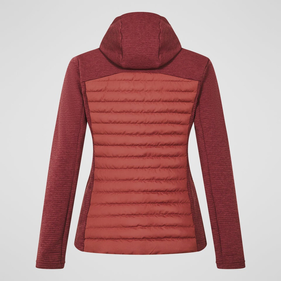 la mujer nula híbrido sintético chaqueta de aislamiento - rojo berghaus